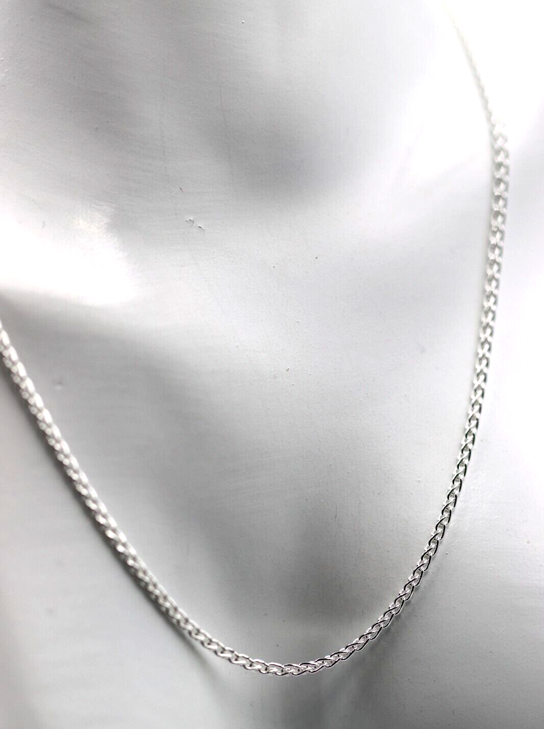 Modern Genuine Sterling Silver 925 Spinga 45cm, 50cm, 55cm or 60cm Necklace Chain