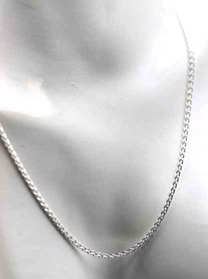Modern Genuine Sterling Silver 925 Spinga 45cm, 50cm, 55cm or 60cm Necklace Chain