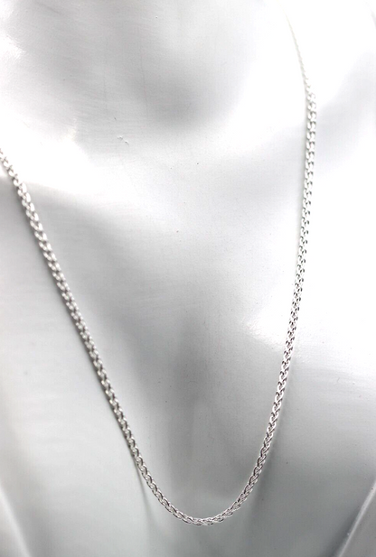 Modern Genuine Sterling Silver 925 Spinga 45cm, 50cm, 55cm or 60cm Necklace Chain