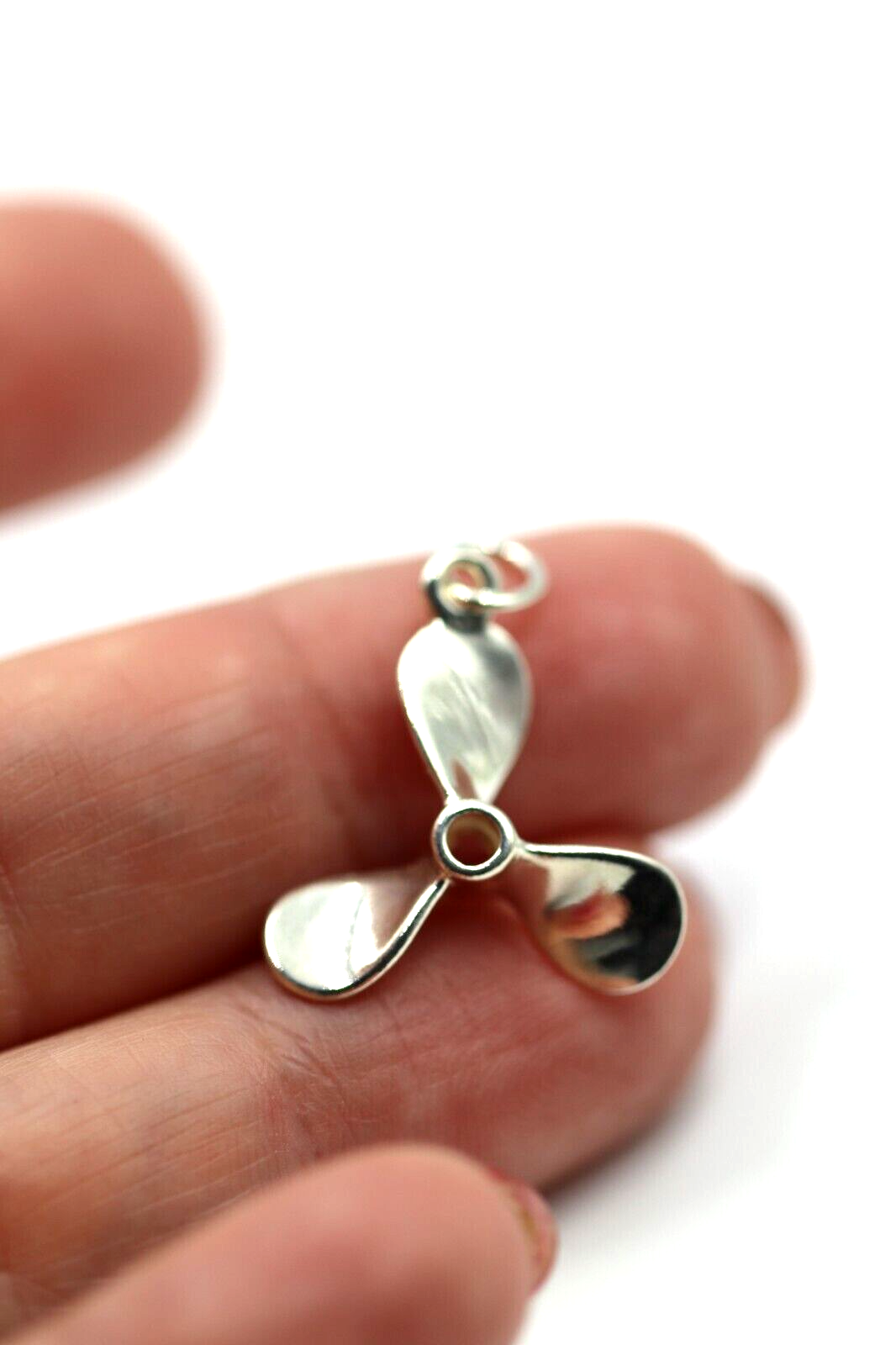 Genuine 9ct 9k 375 Yellow, Rose or White Gold 3D Boat Propellor Nautical Charm Pendant / Charm