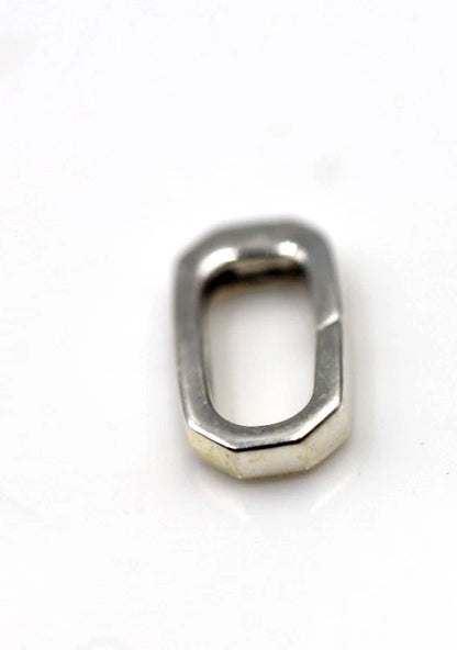 Sterling Silver 925 Rectangle Hinged Push Clasps for Bracelet Necklace