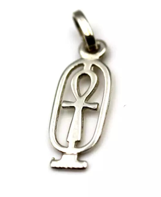 Genuine Sterling Silver 925 or 9ct Yellow Gold Pendant / Charm Solid 9ct Gold Ankh Key of Life Charm Pendant