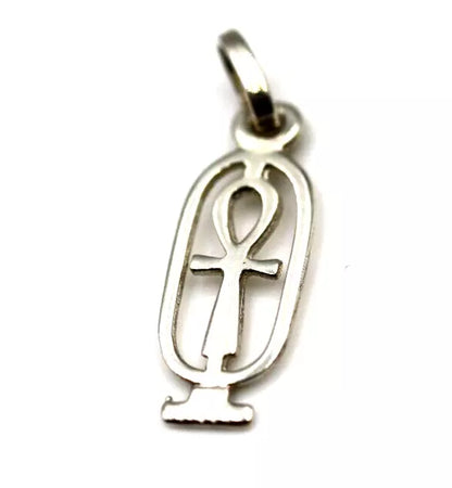 Genuine Sterling Silver 925 or 9ct Yellow Gold Pendant / Charm Solid 9ct Gold Ankh Key of Life Charm Pendant