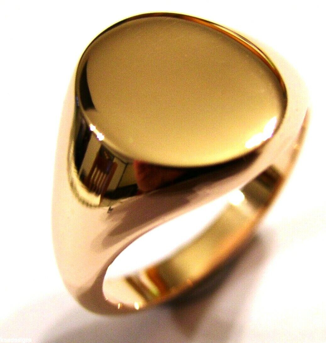 Size O / 7 Genuine 375 9kt 9ct Yellow, Rose or White Gold Full Solid Heavy Signet Ring