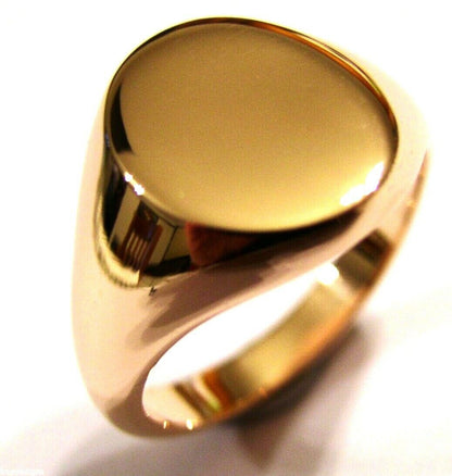 Size O / 7 Genuine 375 9kt 9ct Yellow, Rose or White Gold Full Solid Heavy Signet Ring
