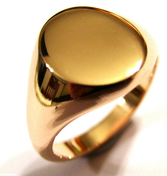 Size O / 7 Genuine 375 9kt 9ct Yellow, Rose or White Gold Full Solid Heavy Signet Ring