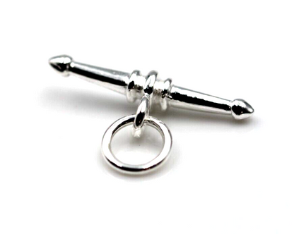 Genuine Sterling Silver 925 Fancy T-Bar Links FOB for Necklace Bracelet