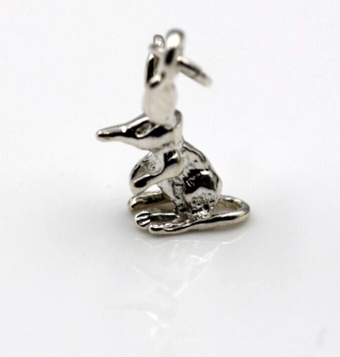 Genuine Sterling Silver 925 3D Bilby Solid Pendant Charm