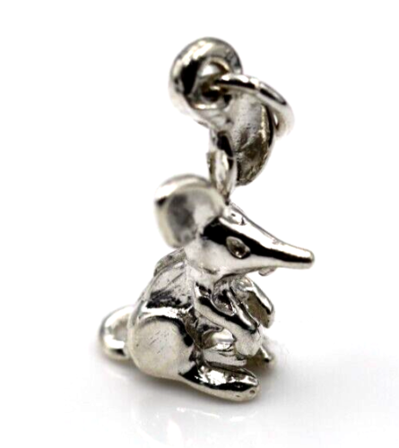 Genuine Sterling Silver 925 3D Bilby Solid Pendant Charm