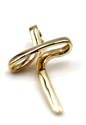 Kaedesigns Delicate Small Modern 9ct 375 Yellow, Rose or White Gold Cross Crucifix Pendant