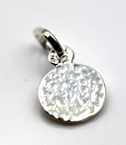 Genuine 9ct Yellow Gold or Sterling Silver 8mm Round Mary Madonna Pendant or Charm