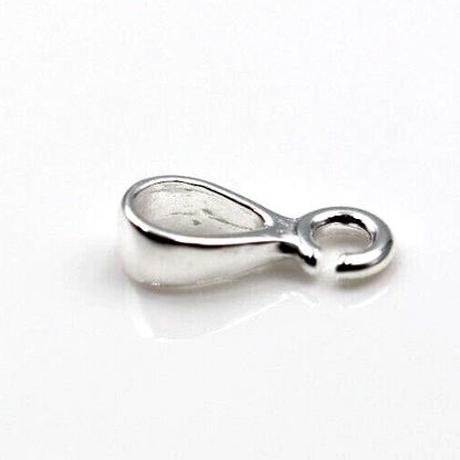Genuine Sterling Silver 925 Plain Bail Bale + Open Ring Clasp