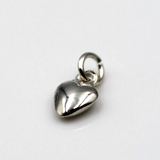 Solid Genuine Tiny Very Small 9ct Yellow, Rose or White Gold or Sterling Silver Heart Charm Pendant