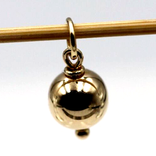Genuine 9ct 9k 375 Yellow, Rose or White Gold Ball 10mm Pendant