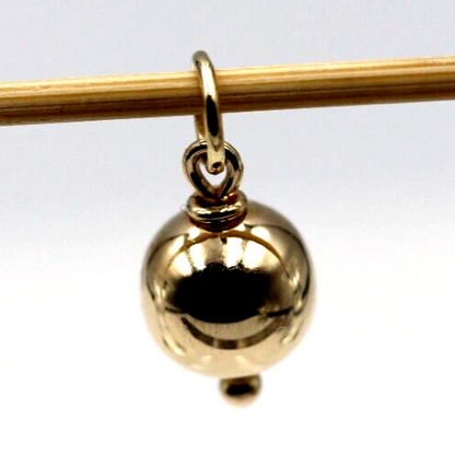Genuine 9ct 9k 375 Yellow, Rose or White Gold Ball 10mm Pendant