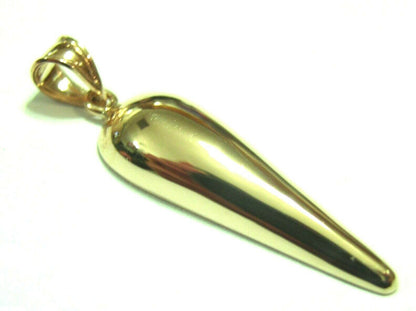 Kaedesigns, Genuine New 9ct 9K Yellow, Rose or White Gold Large Half Teardrop Tear Drop Pendant