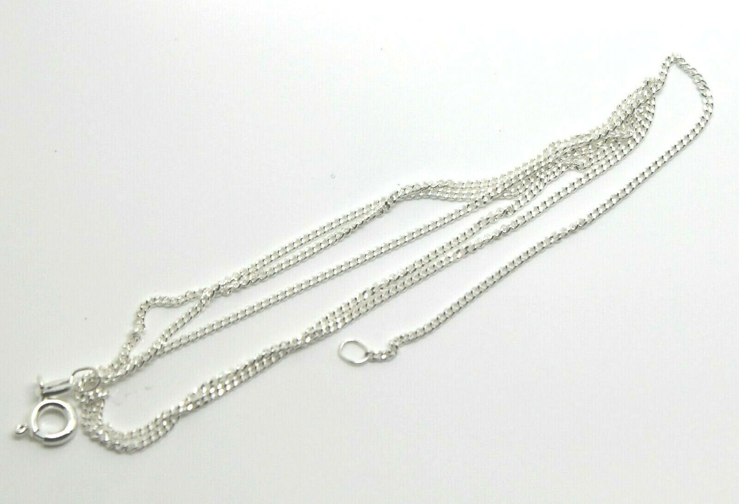 Genuine 925 Sterling Silver Kerb Curb Link Chain Necklace 40cm, 45cm, 50cm or 55cm