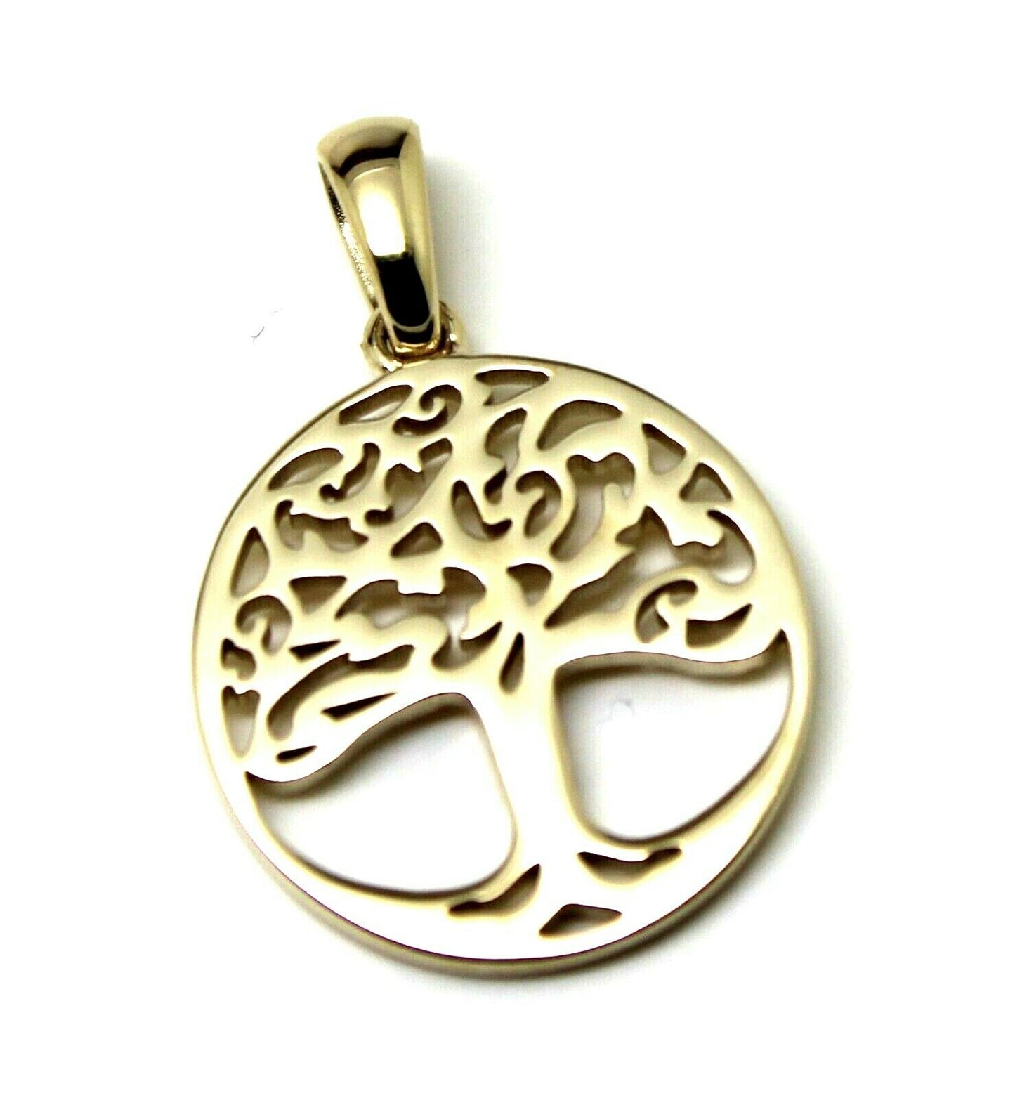 Kaedesigns Genuine 9ct Yellow, Rose or White Gold Oval Filigree Tree Of Life Pendant