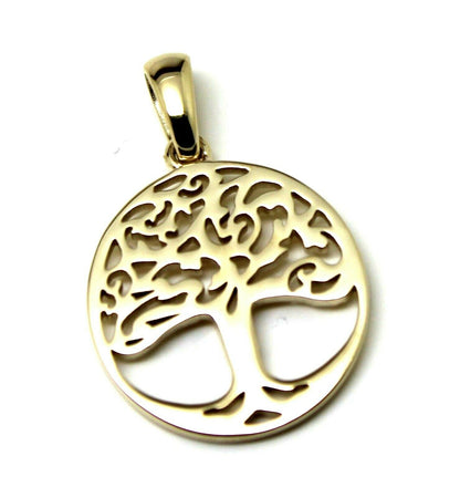 Kaedesigns Genuine 9ct Yellow, Rose or White Gold Oval Filigree Tree Of Life Pendant