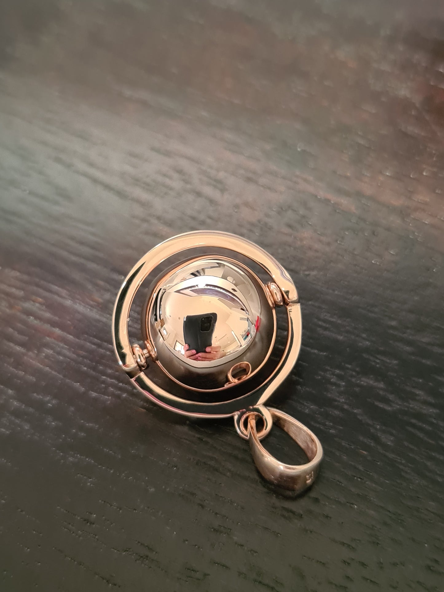 Genuine New Belcher 14mm 9ct 9k 375 Yellow, Rose or White Gold Ball Drop Pendant