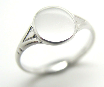Kaedesigns Genuine Solid 9ct Yellow, Rose or White Gold Oval Signet Ring