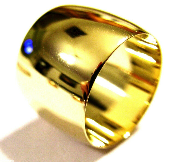 Size R 1/2 Genuine Huge Genuine 9K 9ct Yellow, Rose or White Gold Full Solid 15mm Extra Wide Band Ring