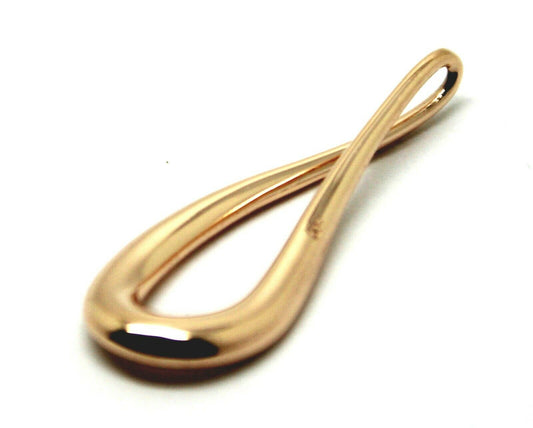 Kaedesigns Genuine 9ct 9K 375 Yellow or Rose or White Gold Large Tear Drop Pendant
