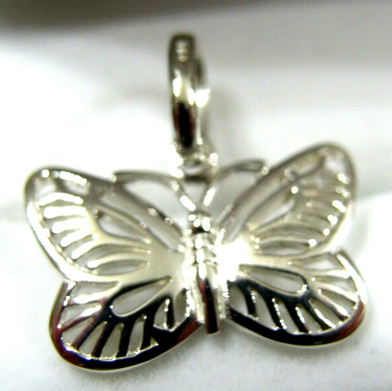 Kaedesigns, Genuine New 9ct 9kt Yellow, Rose Or White Gold Filigree Butterfly Pendant 342