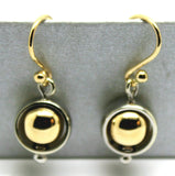 Kaedesigns New 9k 9ct Yellow & White Gold Spinner Belcher Ball Earrings