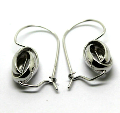 Kaedesigns Genuine 9ct 9K 375 Yellow, Rose or White  Gold Spinning Oval Belcher Ball Earrings