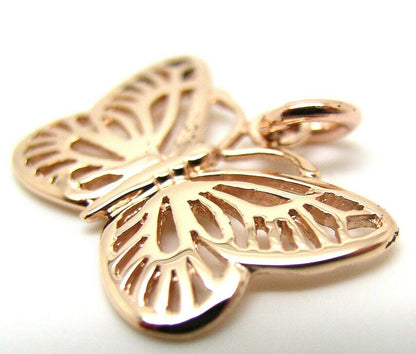 Kaedesigns, Genuine New 9ct 9kt Yellow, Rose Or White Gold Filigree Butterfly Pendant 342