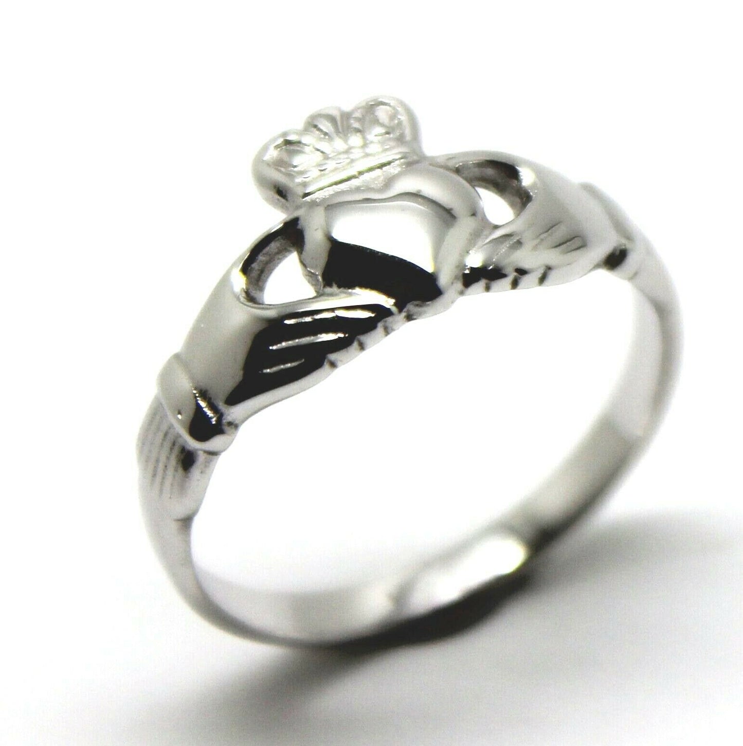 Genuine Sterling Silver 925 Irish Claddagh Ring - Choose your size I to N