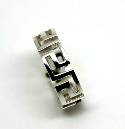 Kaedesigns Solid Sterling Silver 925 Greek Key Ring - Choose your ring size