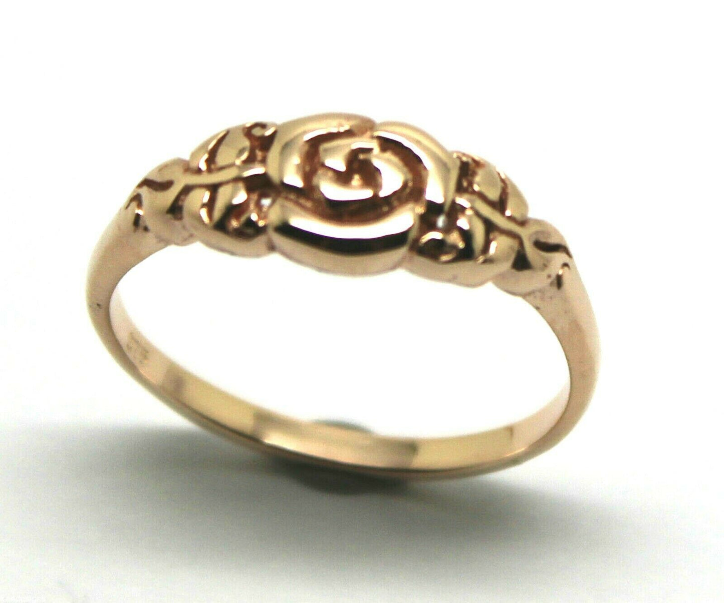 Genuine Solid 9ct White Or Rose Or Yellow Gold Flower Ring Choose Size F To K