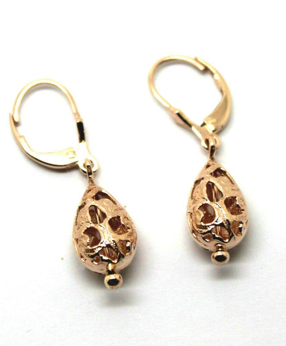Genuine 9ct 9k 375 Yellow, Rose or White Gold Teardrop Earrings Continental Clip Hooks