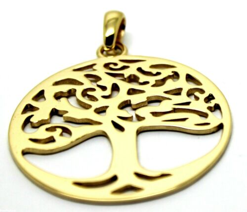 Genuine Heavy Solid 9ct Yellow Or Rose Or White Gold Tree Of Life Med/Large Pendant