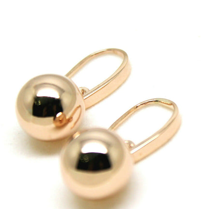 Kaedesigns New Genuine New 9ct Yellow, Rose or White Gold 12mm Ball Thick Hooks Earrings
