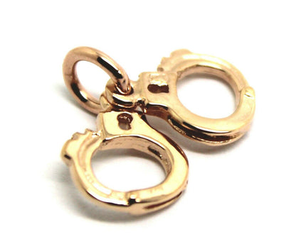 Kaedesigns, 9ct 9k Yellow or Rose or White Gold 375 Handcuffs Charm Or Pendant