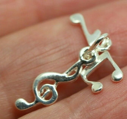 Kaedesigns New Sterling Silver 925 Lightweight Music Notes Pendant Charm