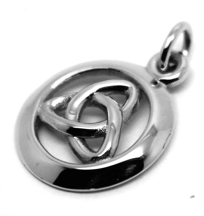 Kaedesigns Genuine New 9ct 9K Yellow, Rose or White Gold Celtic Knot Round Pendant