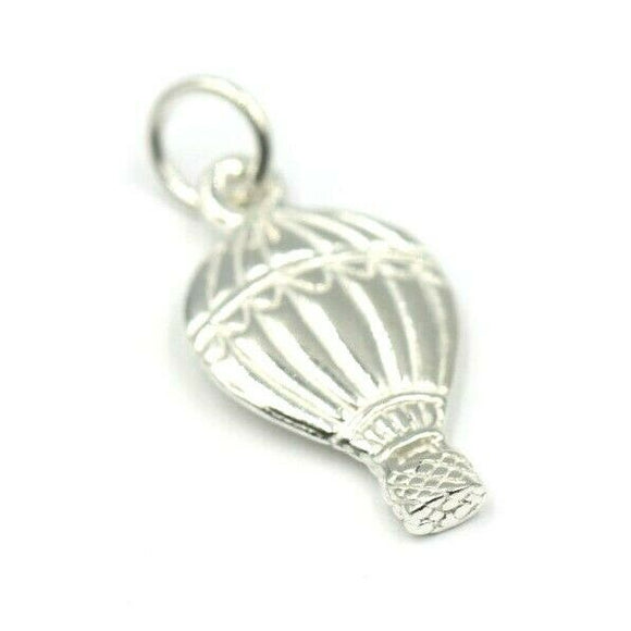 Genuine Sterling Silver 925 Hot Air Balloon Pendant or Charm