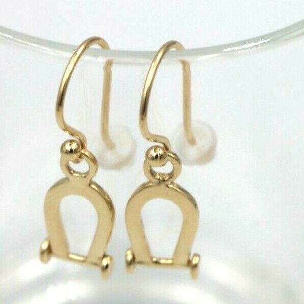 Kaedesigns Genuine 9ct Yellow, Rose or White Gold Lucky Horseshoe U Shape Earrings