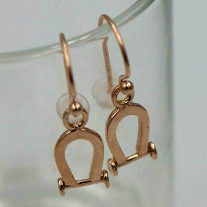 Kaedesigns Genuine 9ct Yellow, Rose or White Gold Lucky Horseshoe U Shape Earrings