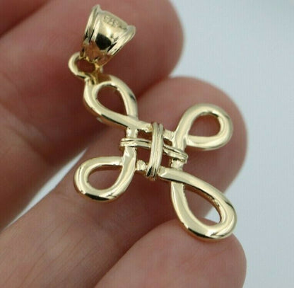 Kaedesigns Genuine 9ct 9K Yellow, Rose or White Gold Celtic Cross Pendant