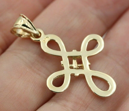 Kaedesigns Genuine 9ct 9K Yellow, Rose or White Gold Celtic Cross Pendant