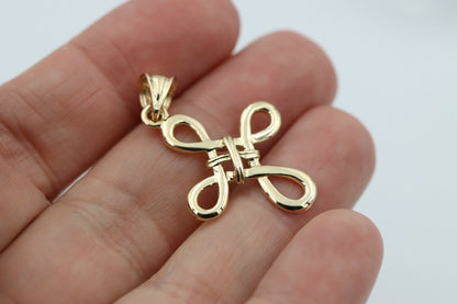 Kaedesigns Genuine 9ct 9K Yellow, Rose or White Gold Celtic Cross Pendant