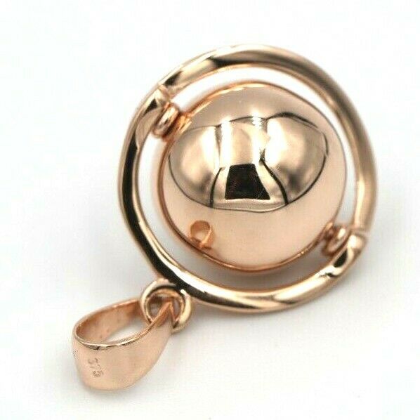 Genuine New Belcher 14mm 9ct 9k 375 Yellow, Rose or White Gold Ball Drop Pendant