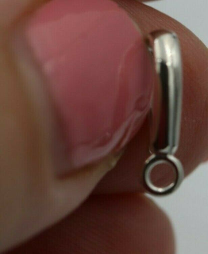 Kaedesigns New Genuine Sterling Silver 925 Plain Enhancer Bail Clasp