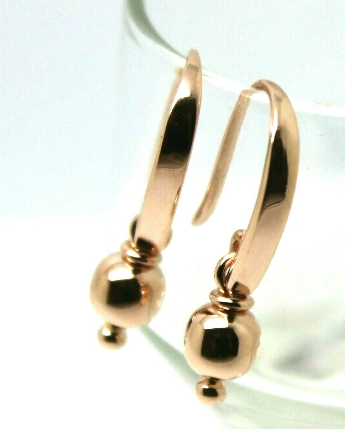 Kaedesigns, Genuine 9ct 9k 375 Yellow Or Rose Or White Gold 6mm Ball Drop Earrings