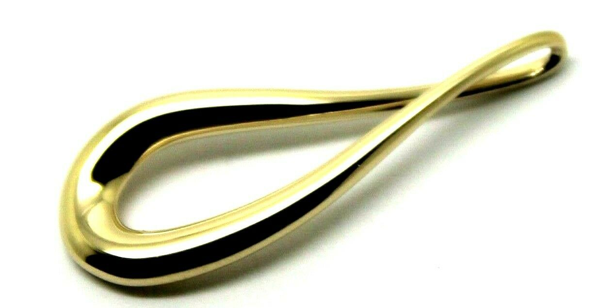Kaedesigns Genuine 9ct 9K 375 Yellow or Rose or White Gold Large Tear Drop Pendant